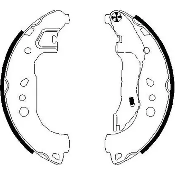 Brzdová čelist Sada brzdových čelistí TEXTAR 91080100