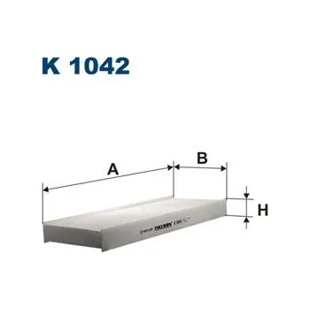 Ventilátor topení a klimatizace Filtr, vzduch v interiéru FILTRON K 1042