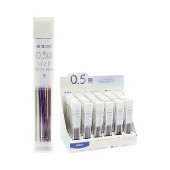 Grafitové tuhy M&G Vivid Color HB/0,5mm, barevné 20 ks