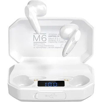 Sluchátka Sluchátka do uší bezdrátová Kruger&Matz M6 bílá