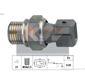 Olejový tlakový spínač KW 500 116