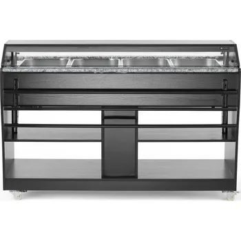 Vyhřívaný bufet, HENDI včetně 4 kontejnerů GN 1/1