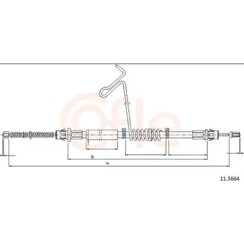 Autodíl Tažné lanko, parkovací brzda COFLE 11.5664