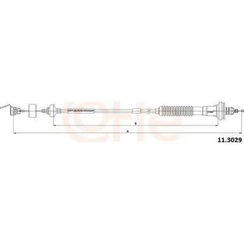 Spojkové lanko Tažné lanko, ovládání spojky COFLE 11.3029