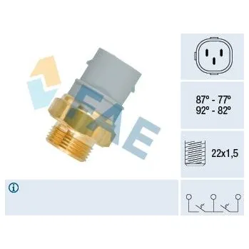 Ventilátor topení a klimatizace Teplotní spínač, větrák chladiče FAE 38160