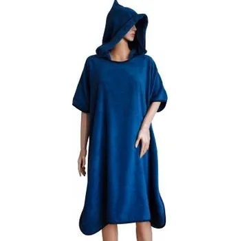 Dámské pončo EVEI Pončo s kapucí 80*90 cm, modré