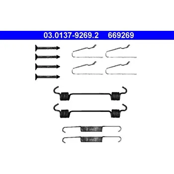 Brzdová čelist Sada příslušenství, parkovací brzdové čelisti ATE 03.0137-9269.2
