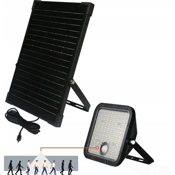 LED Solární Reflektor 30W s Pohybovým Čidlem, 2 Barvy PREMIUM + dálkový ovladač