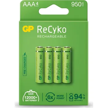 Elektronika GP dobíjecí baterie AAA, 1.2V, 4ks