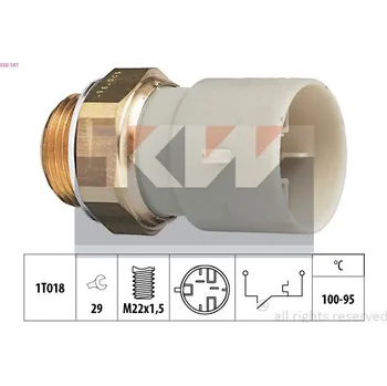 Ventilátor topení a klimatizace Teplotní spínač, větrák chladiče KW 550 147