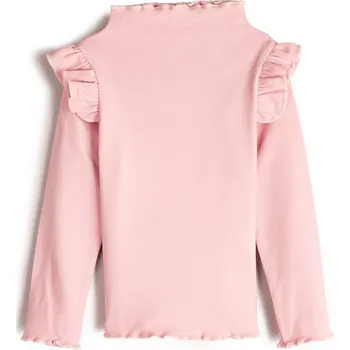 Dívčí oblečení GATE Zateplené tričko s volánky 3Y 824-0699/62