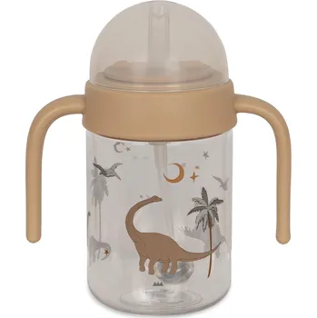 Kojenecká láhev KONGES SLOJD Láhev s úchyty - DINO BROWN