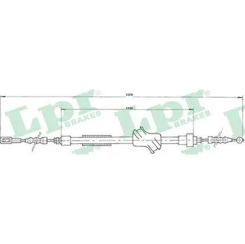 Lanko parkovací brzdy Tažné lanko, parkovací brzda LPR C0044B