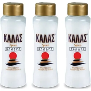 Koření KALAS GOLDEN Hrubá mořská sůl z Řecka, 450 g, 3 ks