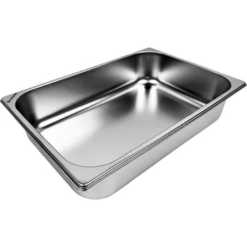 Gastrofans Zmrzlinová gastronádoba 1/2 GN 80 mm, nerezová, plná