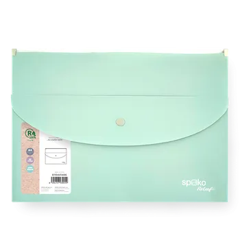 Spoko ReLeaf obálka se zipem A4 zelená