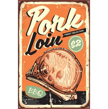 Obraz Cedule Pork Loin BBQ