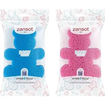 ZANSOT Řecká dětská houba modrý medvídek + růžový medvídek