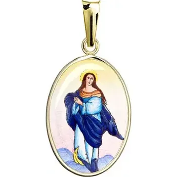 Přívěsek Aljančič Panna Maria Neposkvrněná madonka 486H zlato