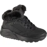 Černé dívčí kotníkové zimní tenisky Skechers Uno Lite - Comfurt Collar 310396L-BBK Velikost: 39