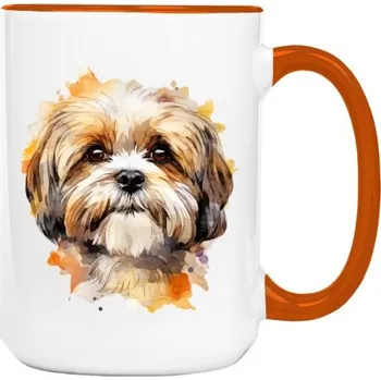 Hrnek velký barevný s potiskem Shih-Tzu 2