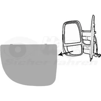 Autosklo Sklo do zrcátka, vnější zrcátko VAN WEZEL 2817831