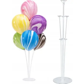 Balónek Stojan na balónky 70 cm pro 7 balónků - Rám na balónky na Svaté Přijímání, Svatba, Svatební Hostina - Včetně tyček