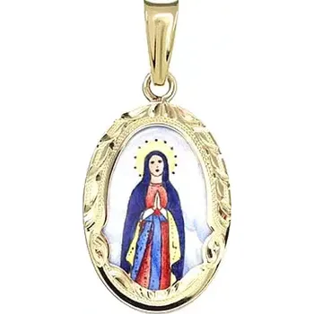 Přívěsek Aljančič Svatá Panna Maria medailon 498R zlato