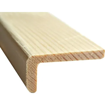 rohová lišta Rohová lišta, dřevo, 40 × 20 × 2000 mm, smrk, neupravená