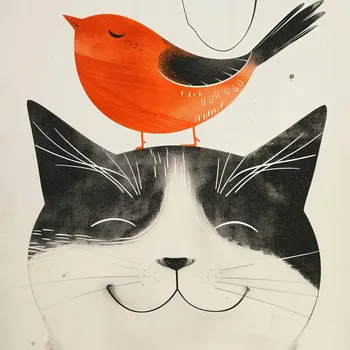 Plakát Plakát Baculatý Kamarád bez rámu 60 x 60 cm