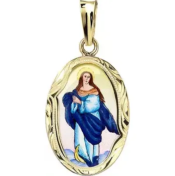 Přívěsek Aljančič Medailon Panny Marie Neposkvrněné 486R zlato