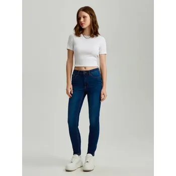 Oblečení a móda Džíny skinny se středně vysokým sedem - 34 - House - ocelově modrá - 234DR-95J