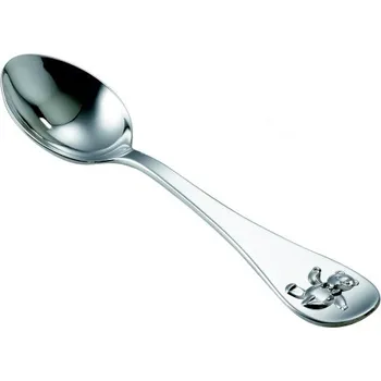 Příbor Schiavon Stříbrná lžička s medvídkem 12 cm Lžička: s rytinou