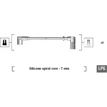 Zapalovací kabel Sada kabelů pro zapalování MAGNETI MARELLI MSK607