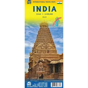 ITMB Publishing mapa India 1:2,1 mil. voděodolná ITM