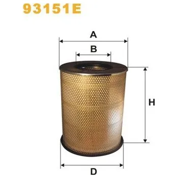 Vzduchový filtr Vzduchový filtr WIX FILTERS 93151E