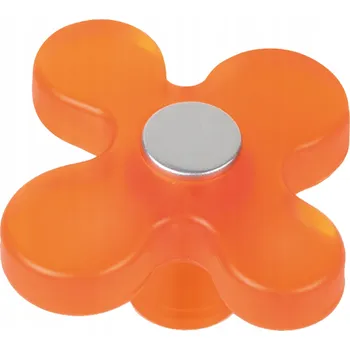 Nábytkové kování Nábytková úchytka GAMET DG15 chrom satén / oranžová