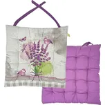 HOME ELEMENTS Podsedák prošívaný 40x40 cm, Levandule 2024