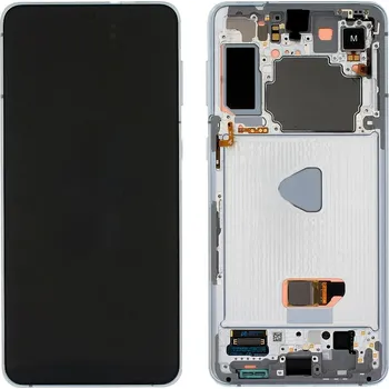 Náhradní dil pro Samsung G996 Galaxy S21 Plus- LCD display + Dotyková deska + Přední kryt Silver / Stříbrná (Service Pack)