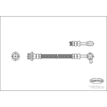 Brzdová hadice Brzdová hadice CORTECO 19033030