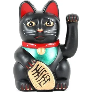 Maneki Neko kočka štěstí 1705 15 cm černá