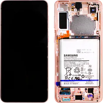 Náhradní dil pro Samsung G996 Galaxy S21 Plus- LCD display + Dotyková deska + Přední kryt Violet / Fialová (Service Pack)