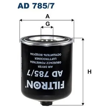 Vysoušecí patrona vzduchu, pneumatický systém FILTRON AD 785/7