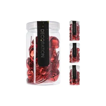 Vánoční dekorace Vánoční ozdoby - kovové rolničky, červená barva (3 velikosti)