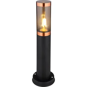 Venkovní osvětlení Globo 3158BC - Venkovní lampa BOSTON 1xE27/23W/230V IP44 45 cm černá/měď