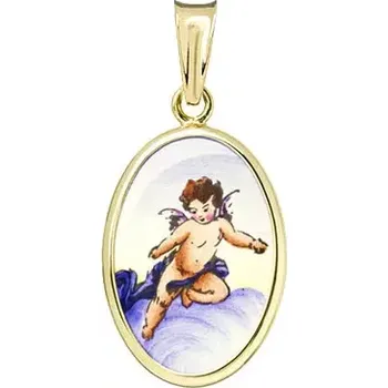 Přívěsek Aljančič Ochranný andělíček medailon 444H zlato