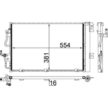 Výparník klimatizace Kondenzátor, klimatizace MAHLE AC 377 001S