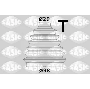 Hřídel nápravy Sada měchů, hnací hřídel SASIC 2933983