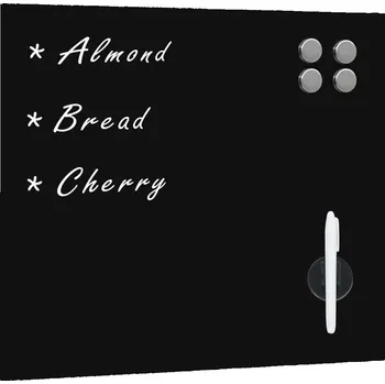 Magnetická kreslící tabulka vidaXL Nástěnná magnetická tabule skleněná 50 x 50 cm [285369] Barva: Černá