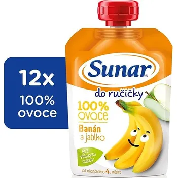 Sunar Do ručičky ovocná kapsička banán 12× 100 g